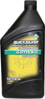 QuickSilver 25W-40 для 4-тактных подвесных моторов литр