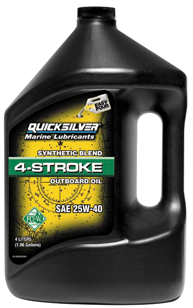 QuickSilver 25W-40 для 4-тактных подвесных моторов 4 литра