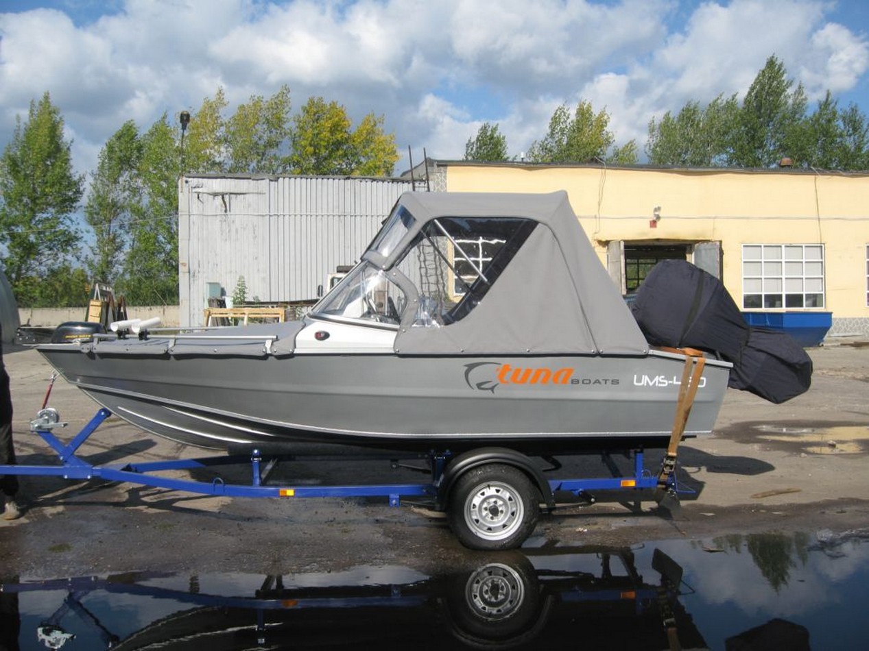 Катер из аллюминия Tuna boats 450plf Алюминиевый катер tuna boats 450plf